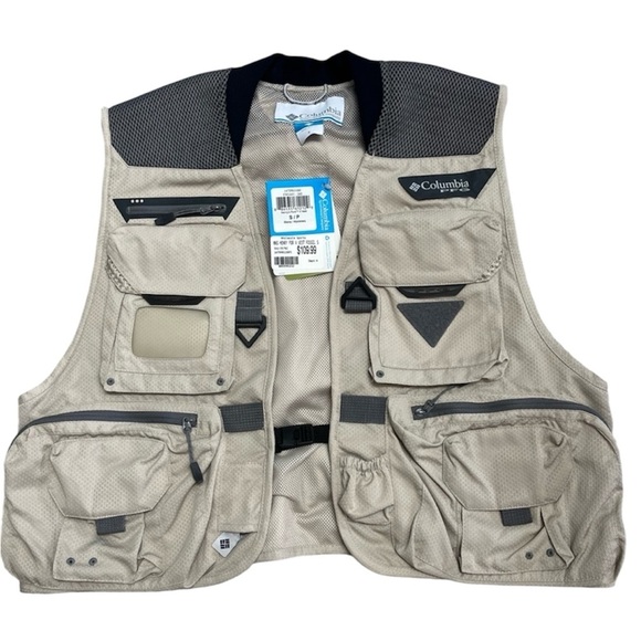 NEW Columbia fishing vest. PFG Henry's Fork V Vest, performance fishing - Picture 1 of 7